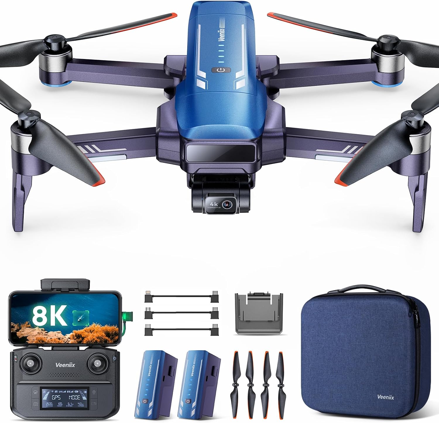 Contixo F33 Drone Battery, 11.1V 3500mAh Rechargeable Lithium Battery
